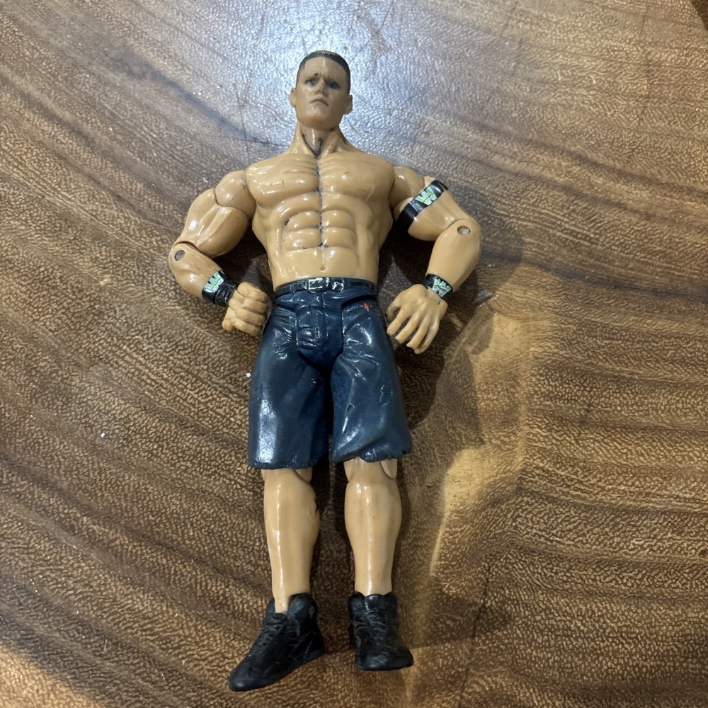 VTG 2003 WWE John Cena Jakks Pacific Wrestling Action Figure Loose 7"